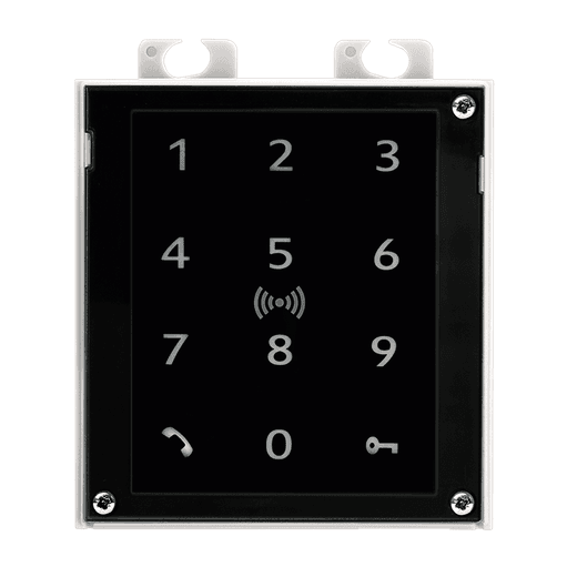 2N IP Verso – Touch keypad & RFID reader 125kHz 13.56MHz NFC PICard compatible (91550946) 2N IP Verso – Touch Keypad & RFID Reader – 125kHz, Secured 13.56MHz, NFC (9155083) - Image 1