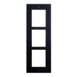 2N IP/LTE Verso – Frame for flush installation, 3 modules, Black (9155013B)