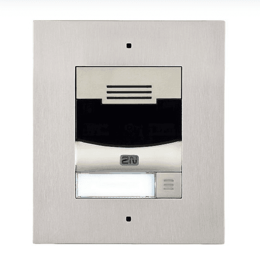 2N IP Solo – With camera flush mount Nickel (9155301CF) 2N IP Solo – With camera, flush mount, Nickel (9155301CF) - Image 1