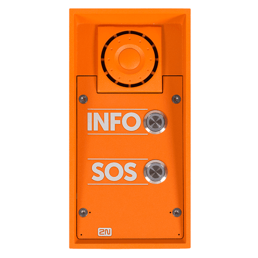 2N IP Safety – 2 buttons & 10W speaker INFO_ SOS labels – 9152102W 2N IP Safety – 2 buttons & 10W speaker, INFO/ SOS labels – 9152102W - Image 1
